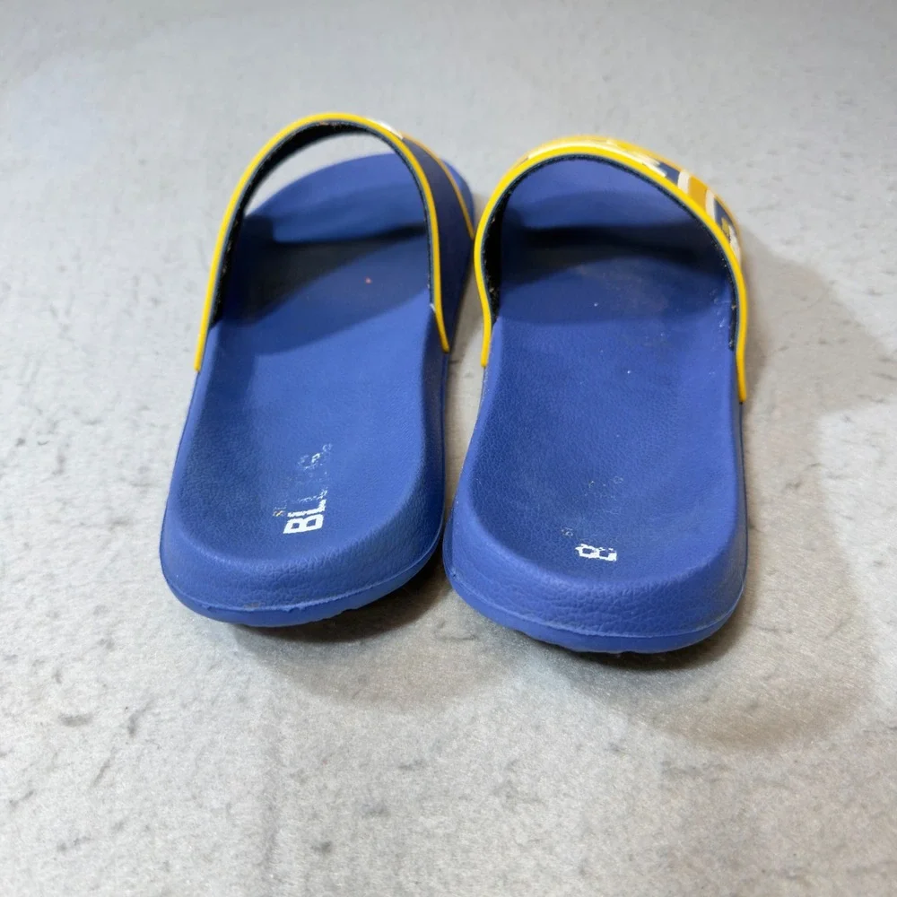 NHL St. Louis Blues Slide Sandals Mens Size‎ M 9-10 Blue Good Fan Gear Hockey